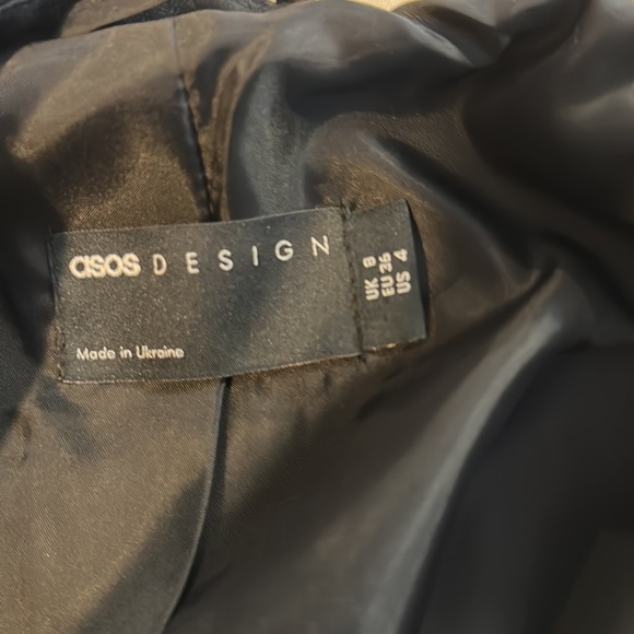 NWT-ASOS design Topshop ponte single breasted blazer in black - Picture 5 of 5